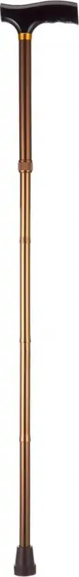 Opvouwbare wandelstok - brons 84 - 94 cm