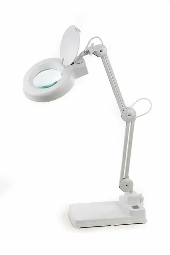 Verstelbare Loupe / Loep lamp met LED verlichting (Tafelmodel)
